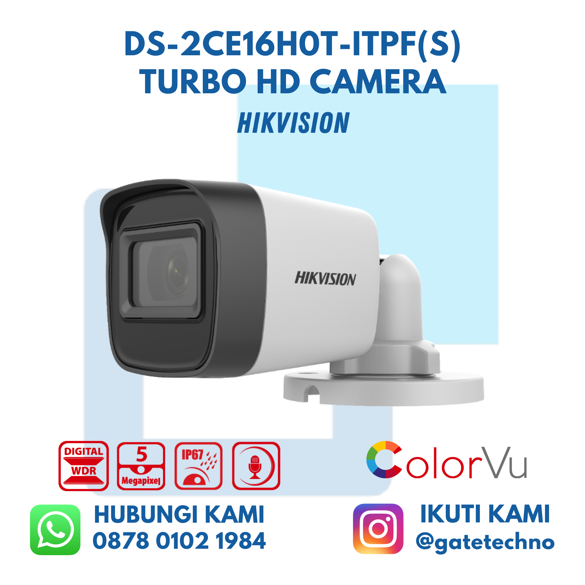 HIK Vision DS-2CE16H0T-ITPFS Turbo HD Camera