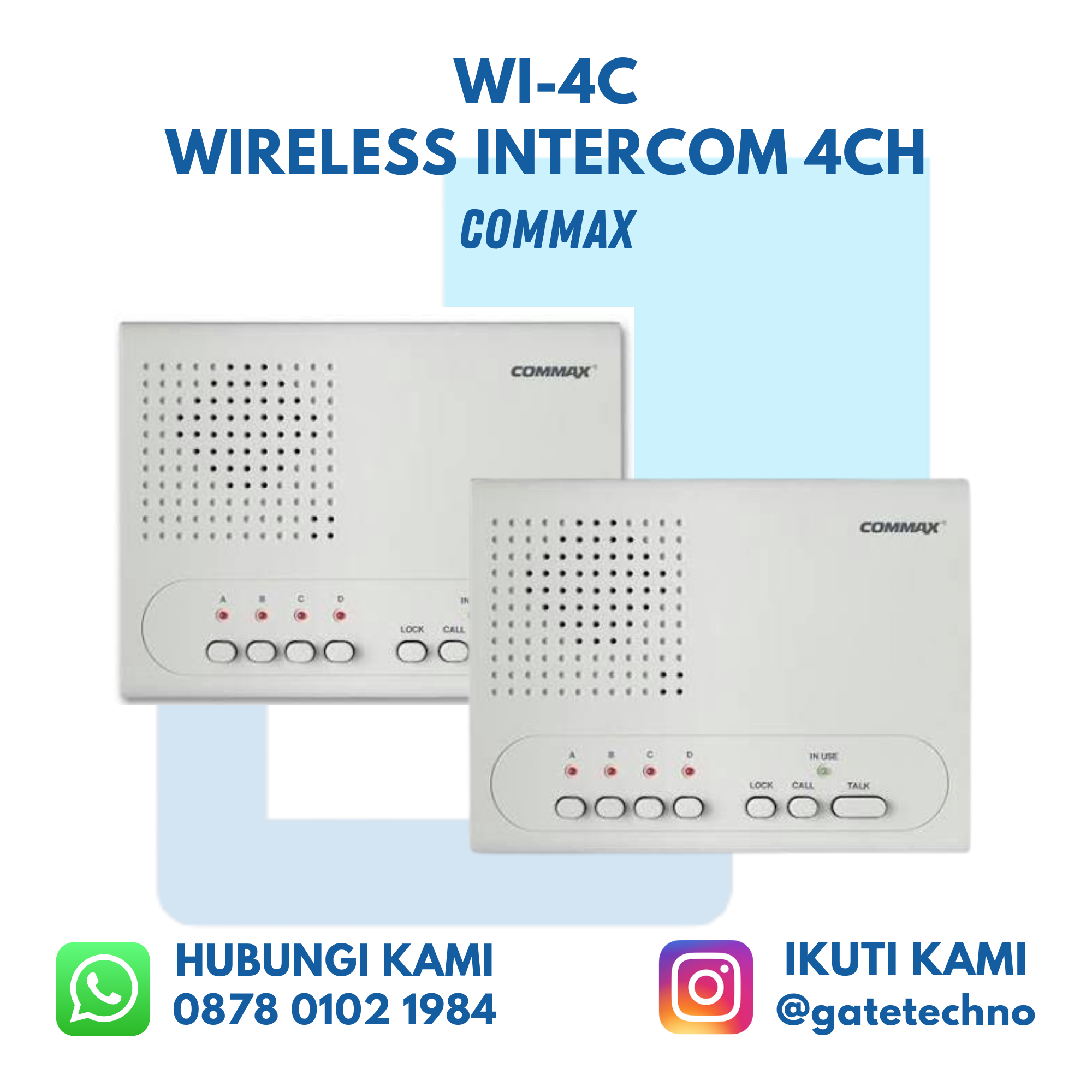 Commax WI-4C Wireless Intercom 4 channel