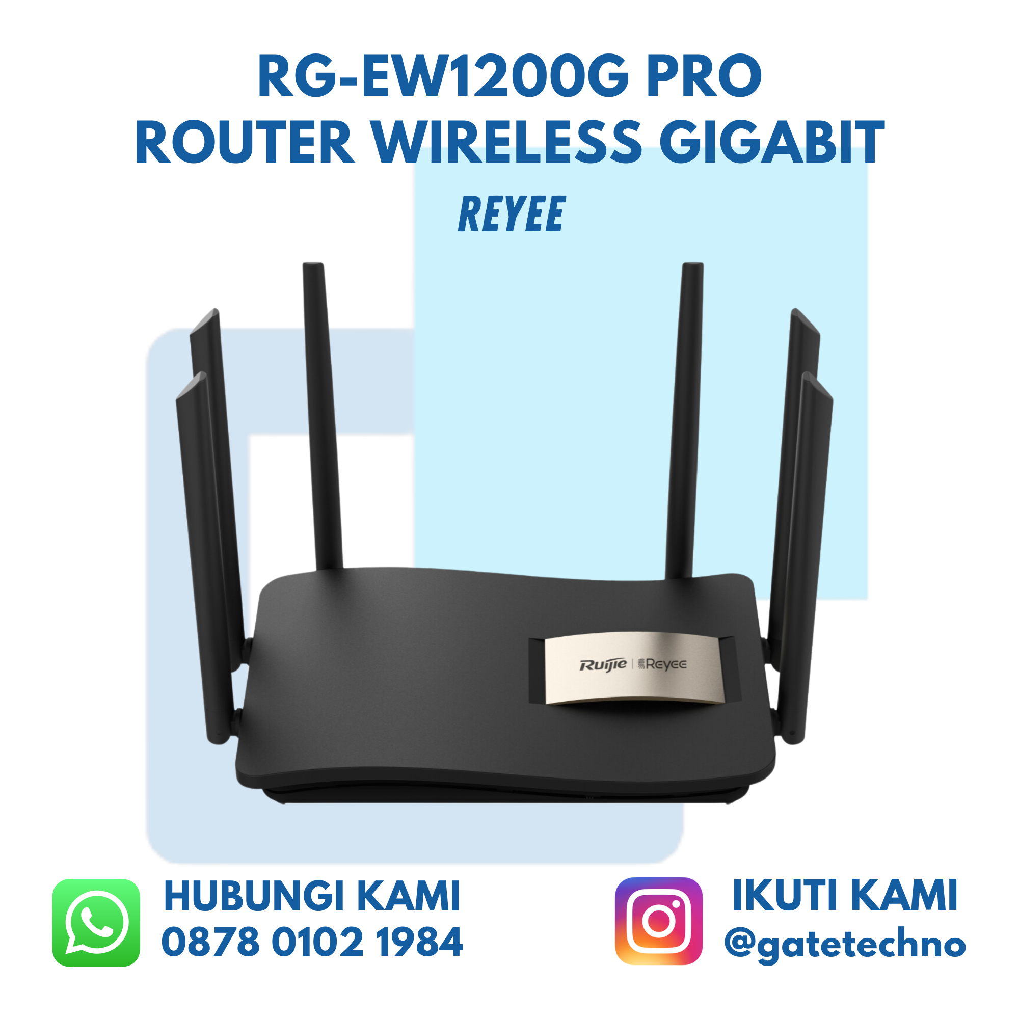 Ruijie Reyee RG-EW1200G PRO Router Wireless Gigabit