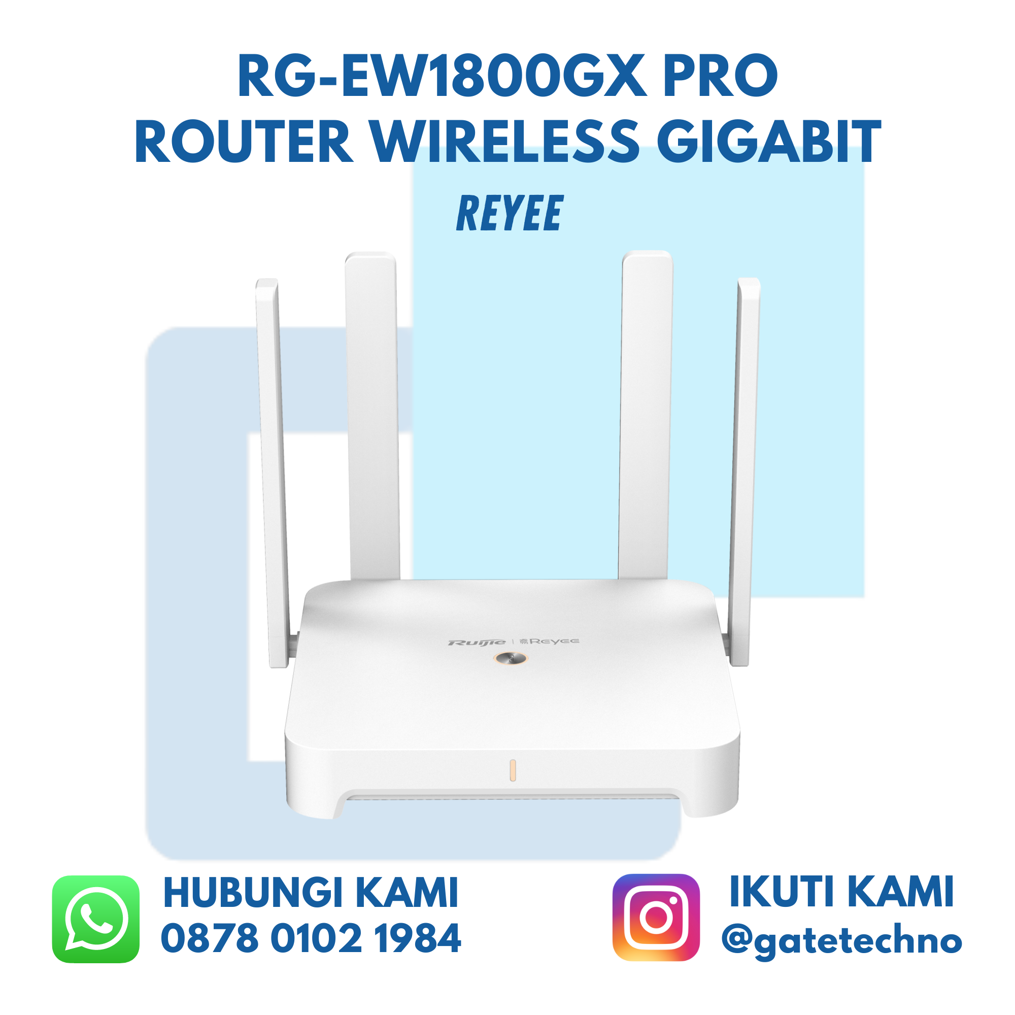 Ruijie Reyee RG-EW1800GX PRO Router Wireless Gigabit